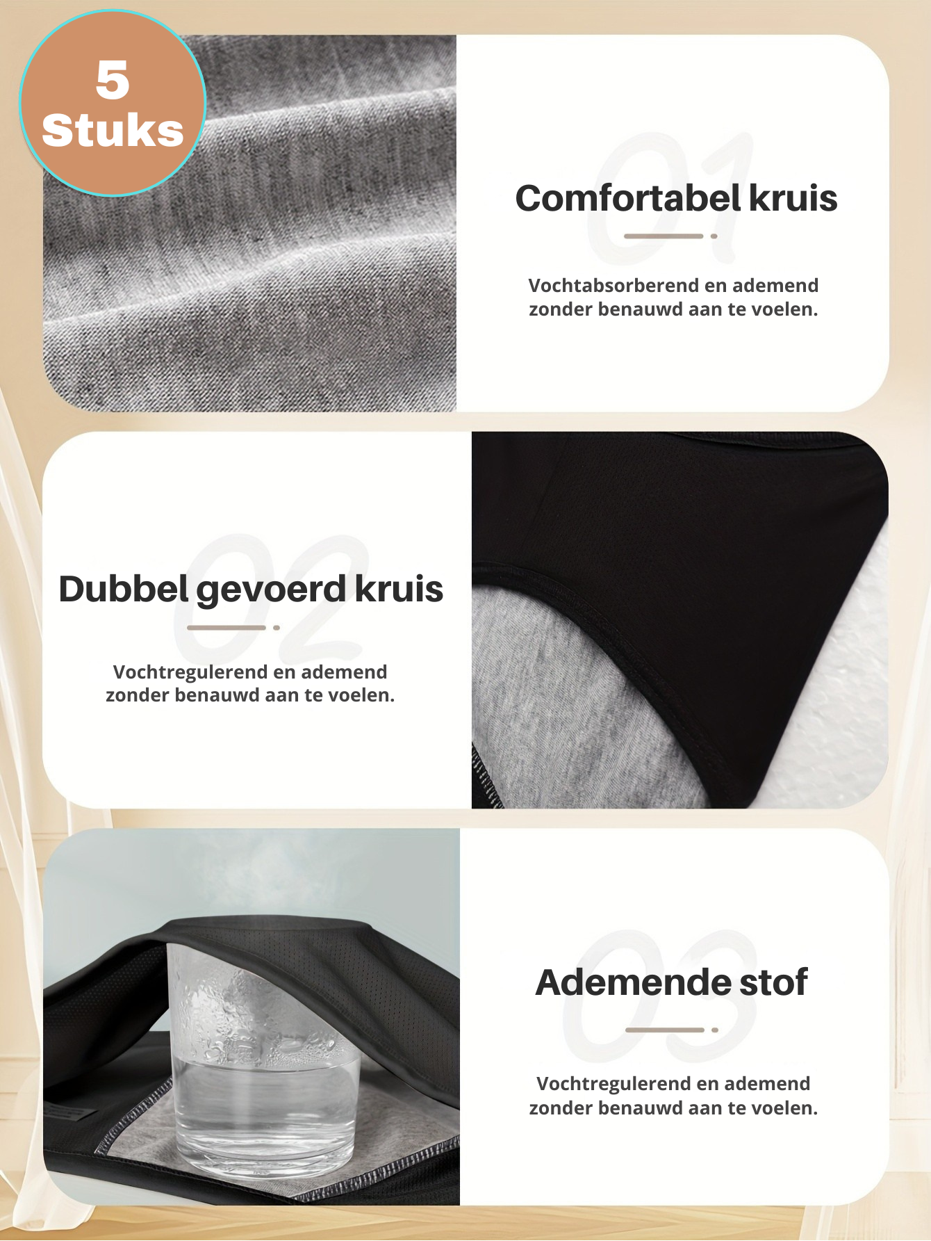 Amber Lekkasjefri Truse