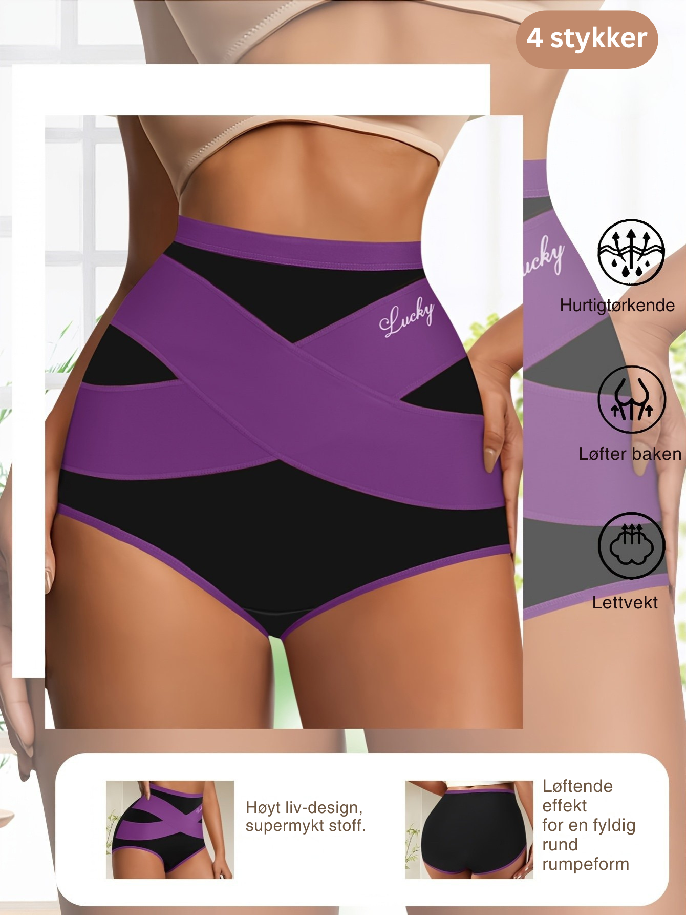 Lucky Damestruse 2+2 Gratis