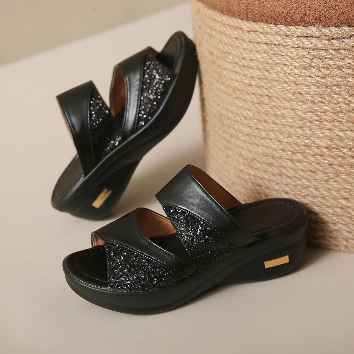 Thérèse Glitter Kilesandaler