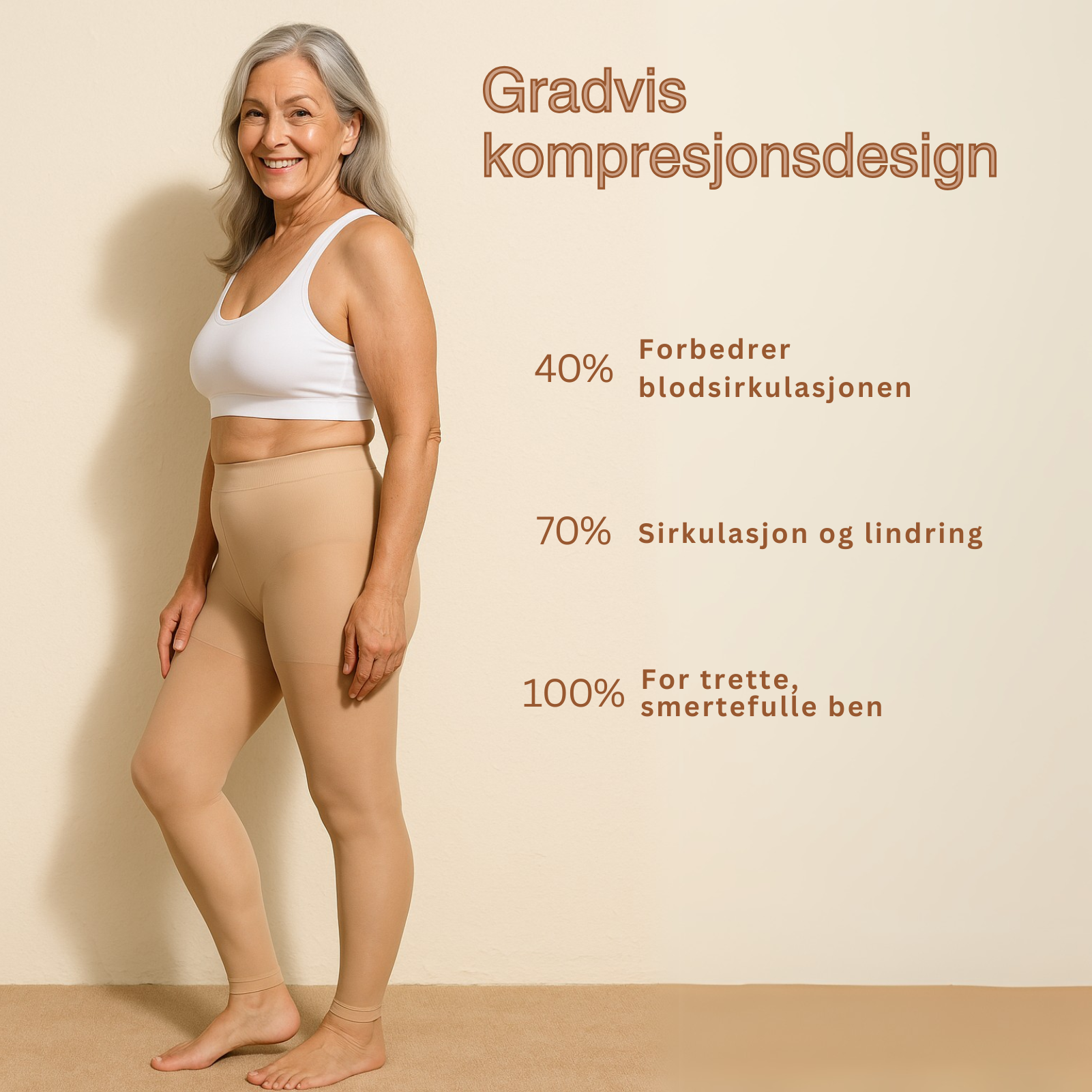 Beatrice Kompresjonsbukse 2+2 Gratis