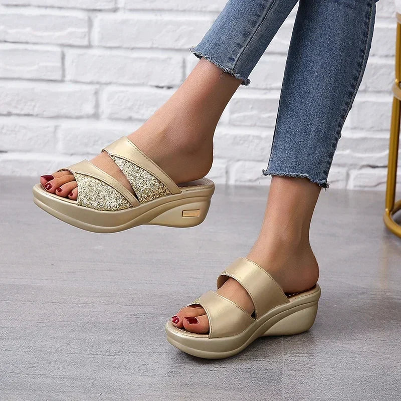 Thérèse Glitter Kilesandaler
