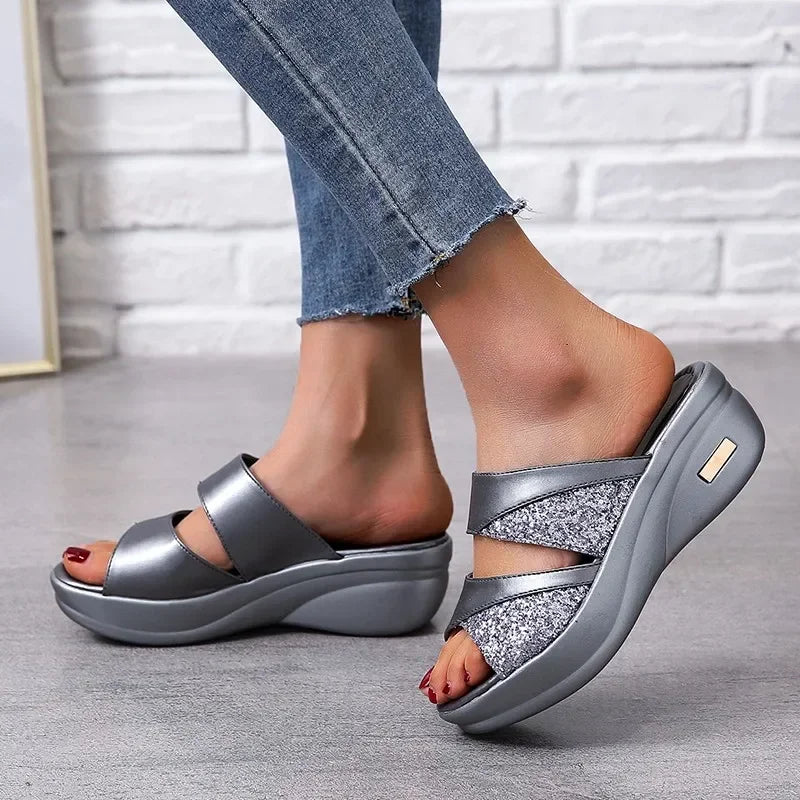 Thérèse Glitter Kilesandaler
