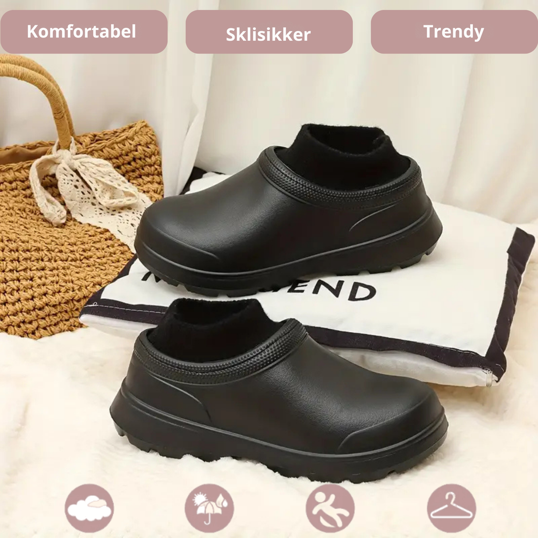 Iris Komfortable Tøffel-Clogs