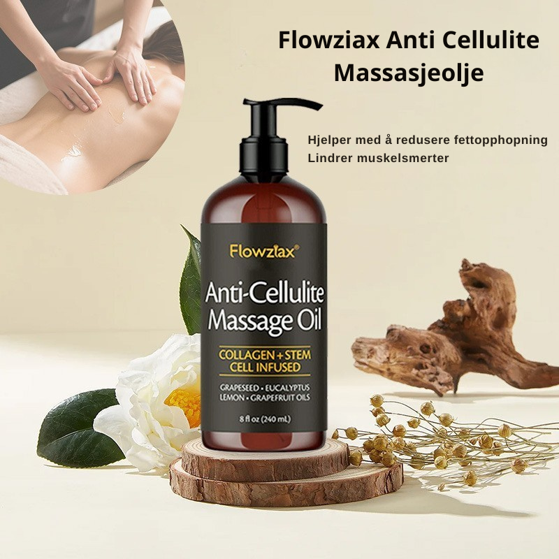 Flowziax Anti Cellulite Massasjeolje