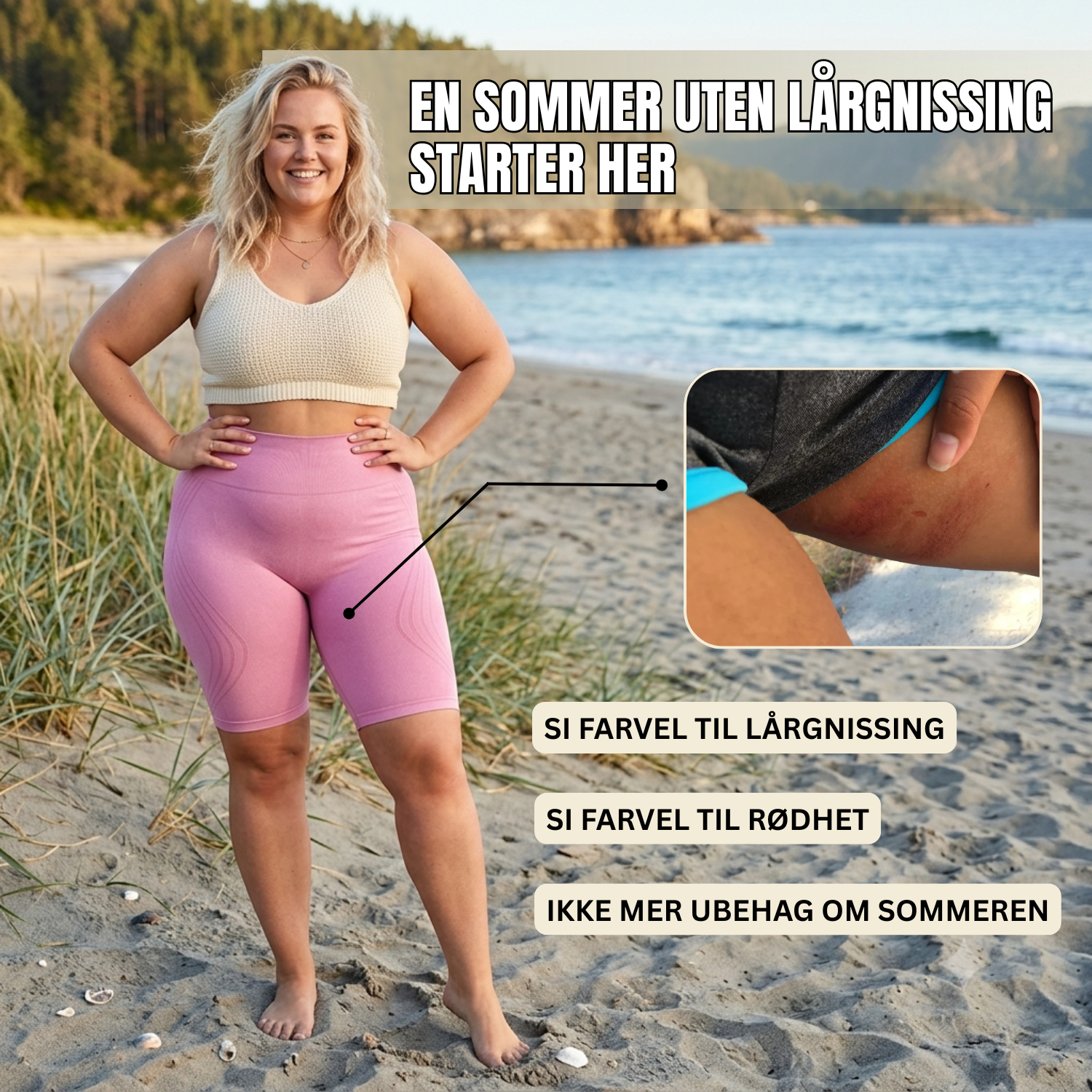 NOVA | Innovativ 3D Anti-Gnagsår Short-legging