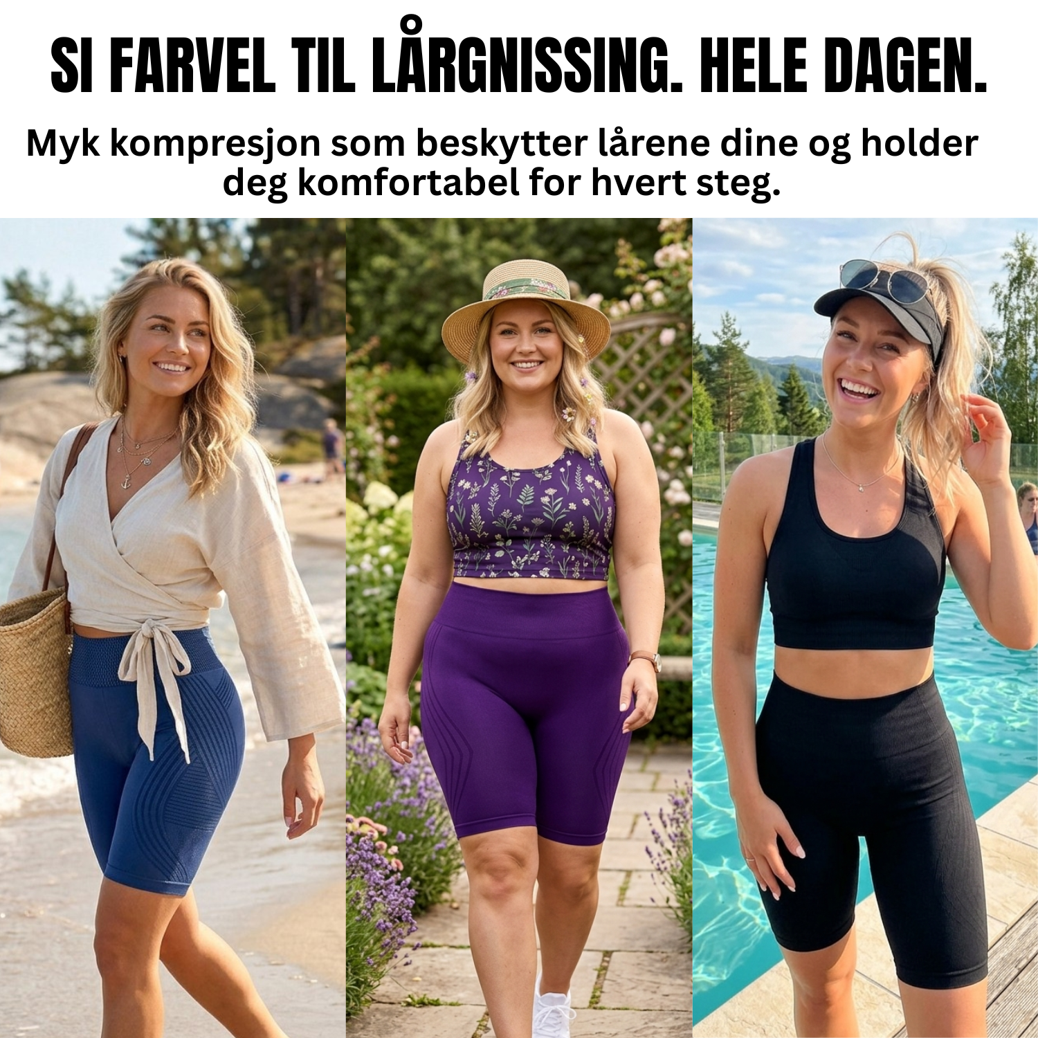 NOVA | Innovativ 3D Anti-Gnagsår Short-legging