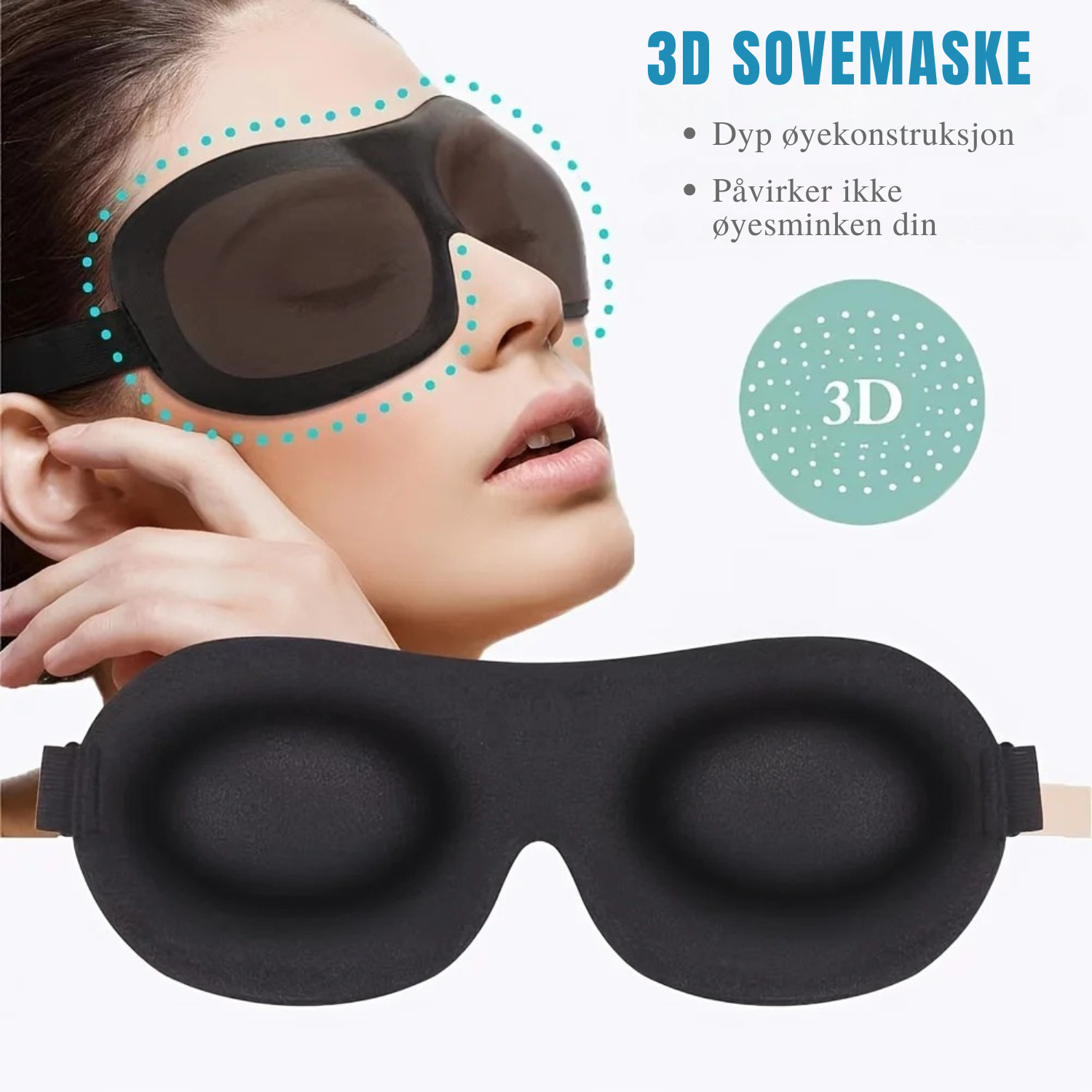 Luna 3D Sovemaske