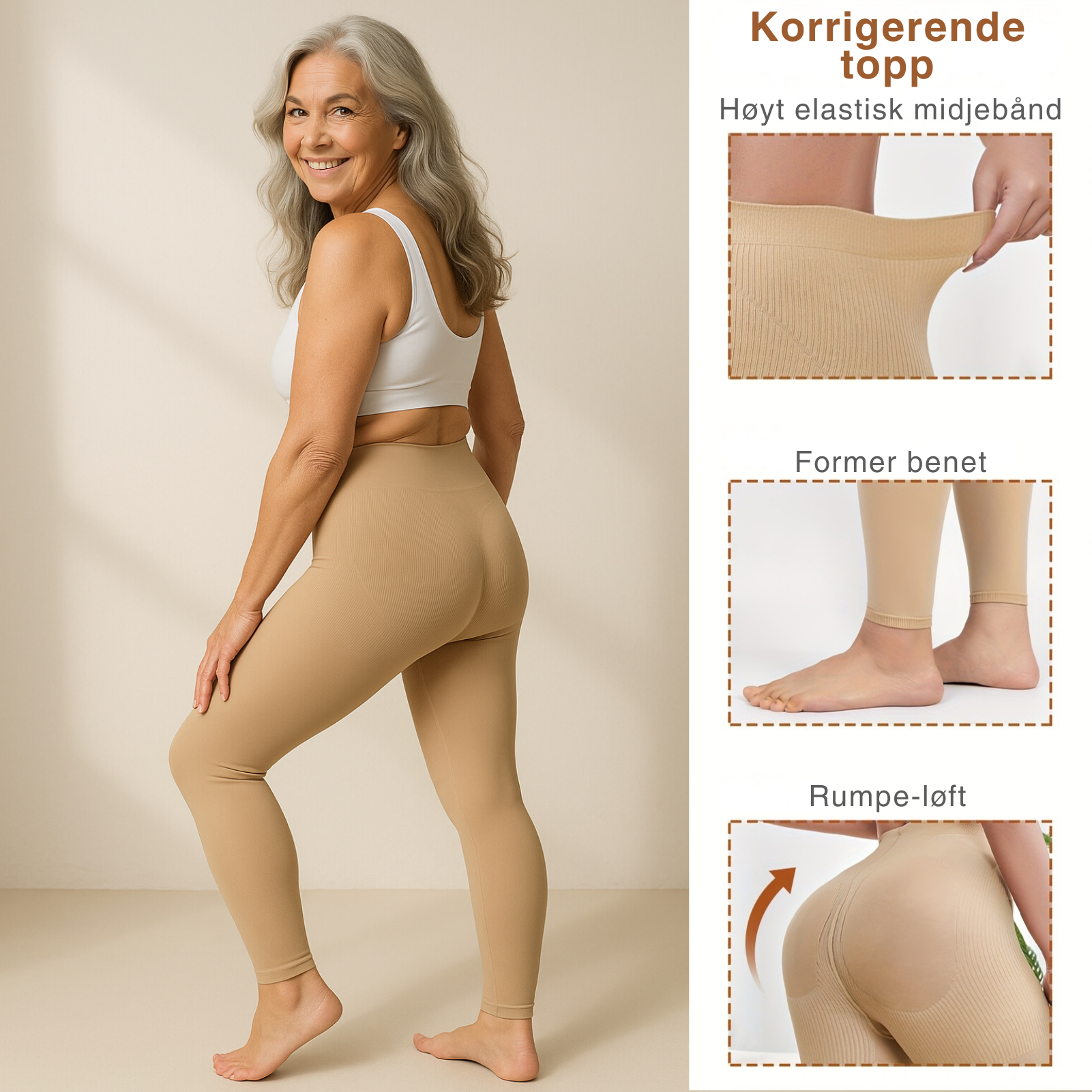 Beatrice Kompresjonsbukse 2+2 Gratis